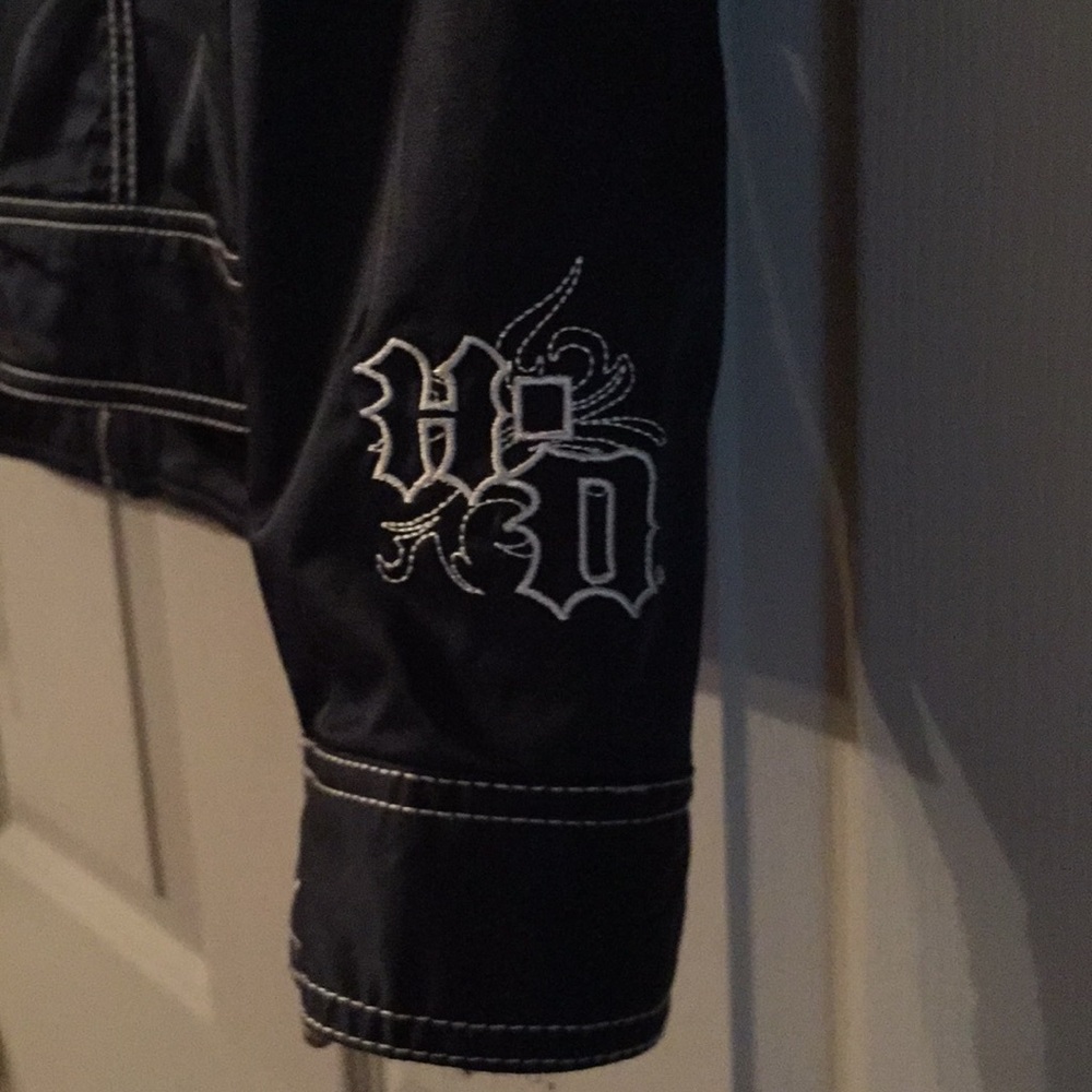 Harley Davidson riding jacket.